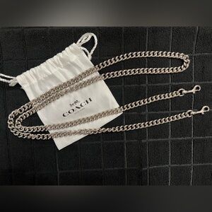Coach Silver Dinky Chain Strap